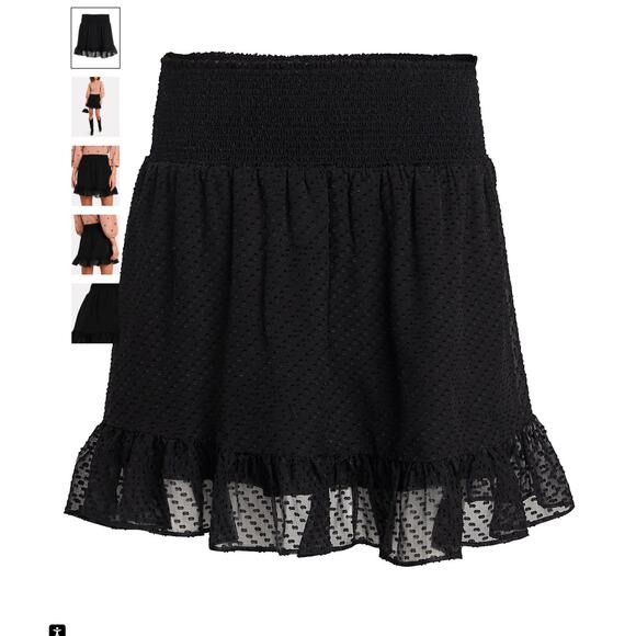 INTERMIX Rena Swiss Dot Silk Skirt - Picture 4 of 10